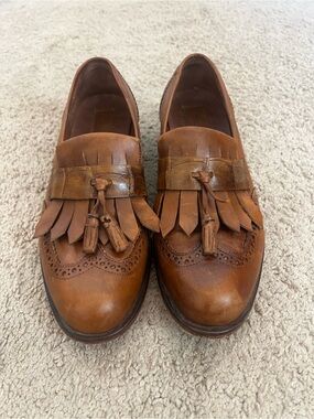 Franco Cuadra women's Brown Leather Tassel Loafers